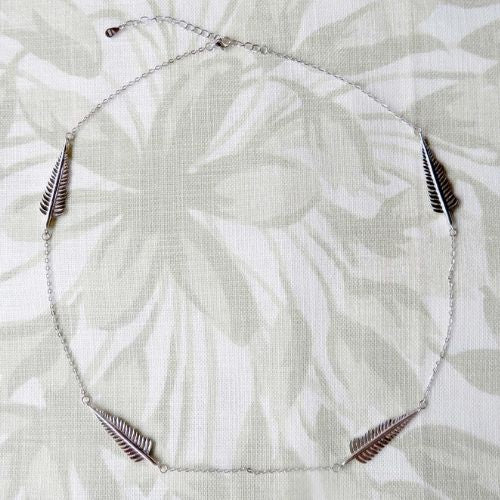 Sterling Silver Fern Necklace