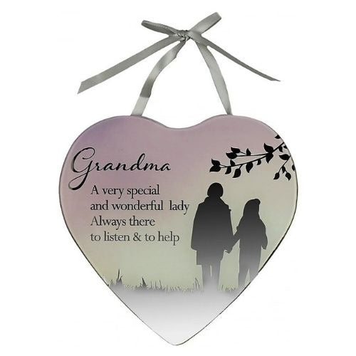 Glass Plaque - Grandma Reflections Of The Heart