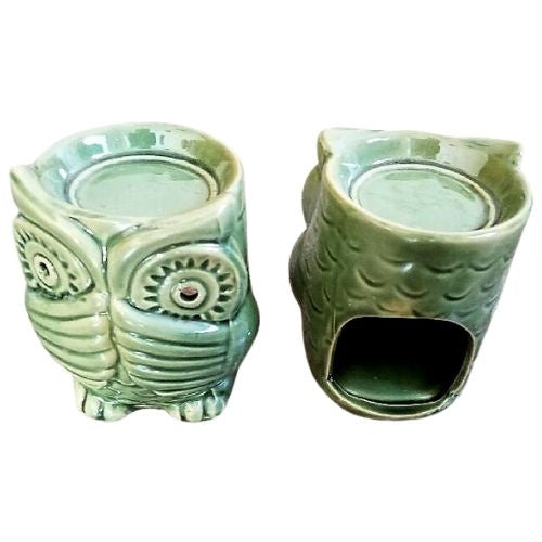 Owl Oil Burner - Green