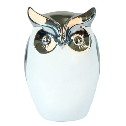 Owl - Silver & White