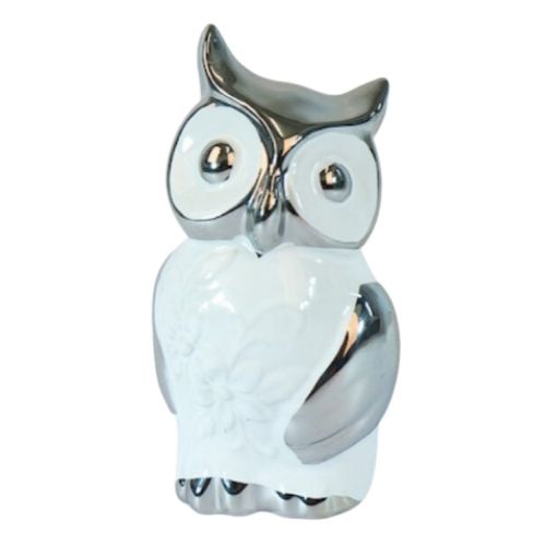 Owl - Silver& White - 1 Wing