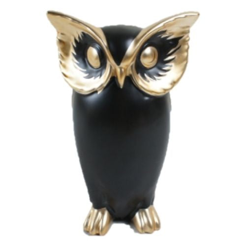 Black & Gold Owl - Tall