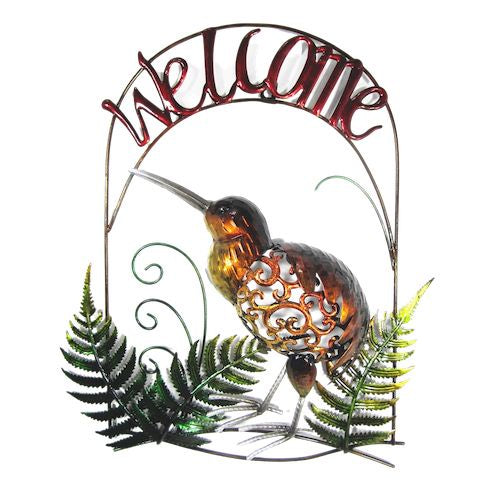 Kiwi & Fern Welcome Sign