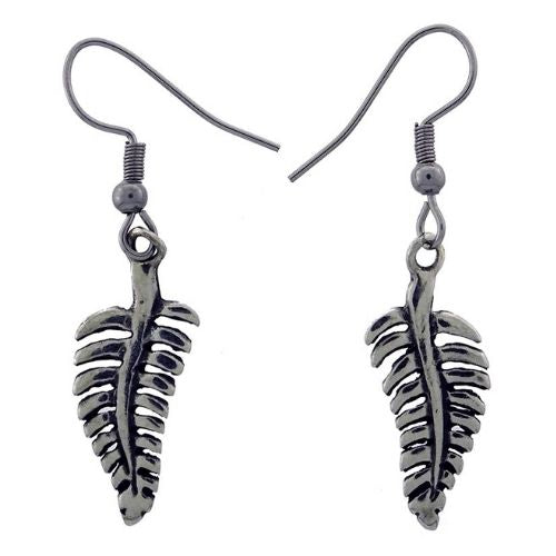 Fern Pewter Earrings
