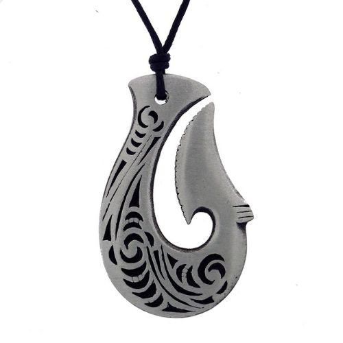 Hook. Pewter Pendant