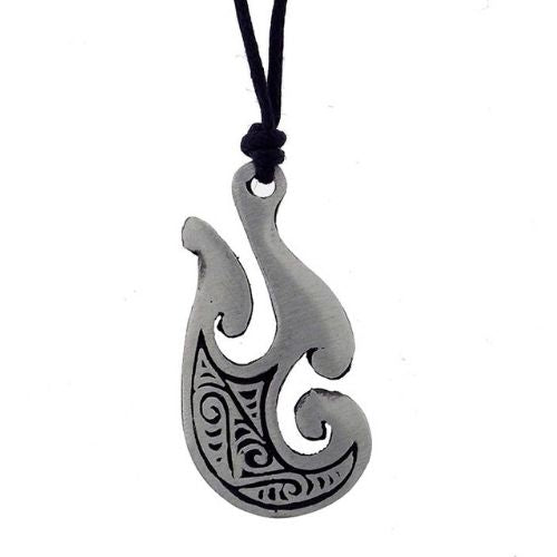 Hook Koru Pewter Pendant