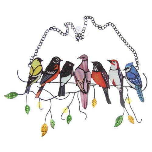 Seven Sitting Birds Wind Chime