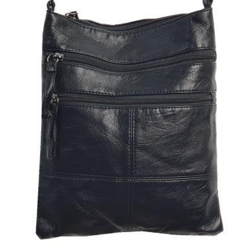 Black Zipped Handbag