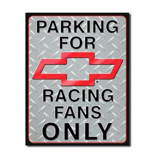 Chevy Racing Parking Tin Sign