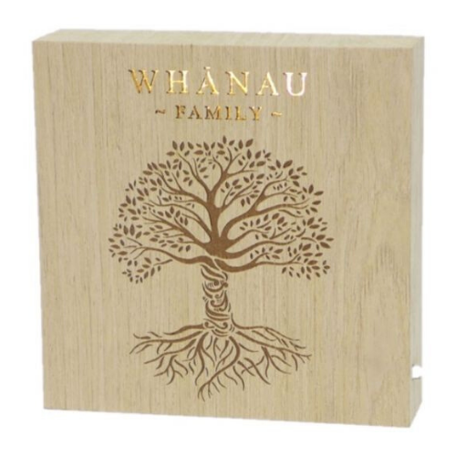 whanau family wooden led