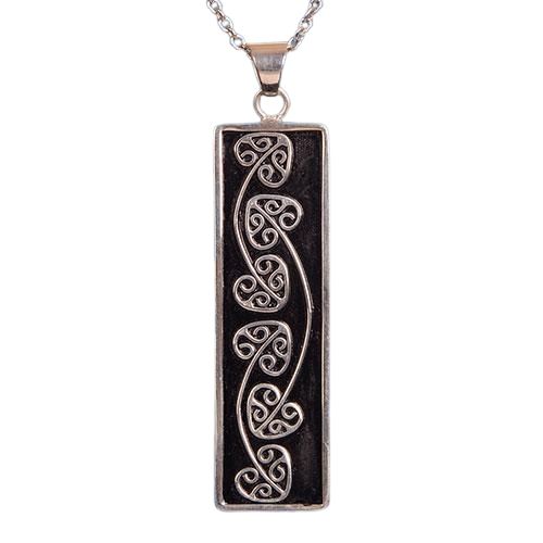 Kowhaiwhai Design Rectangle Pendant