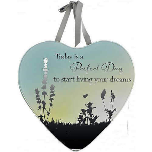 Glass Plaque - Perfect Day Reflections Of The Heart