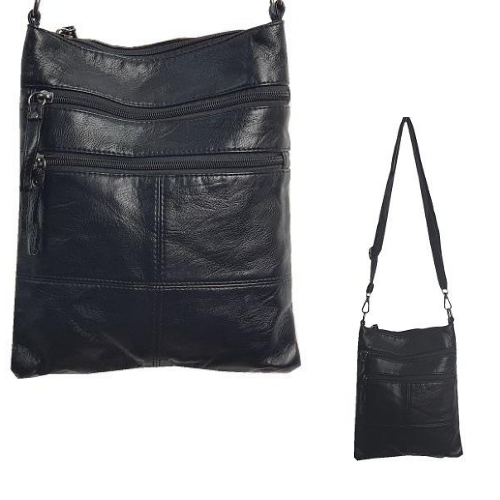 Black Zipped Handbag