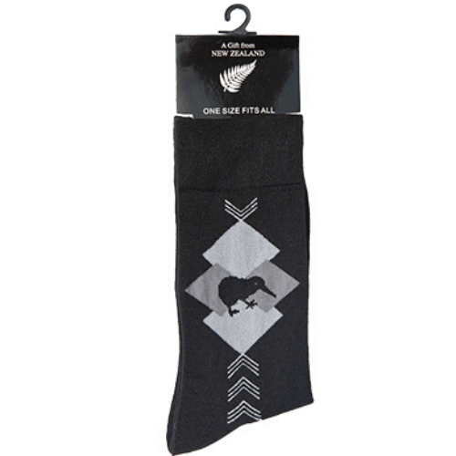 Kiwi Black Long Business Socks