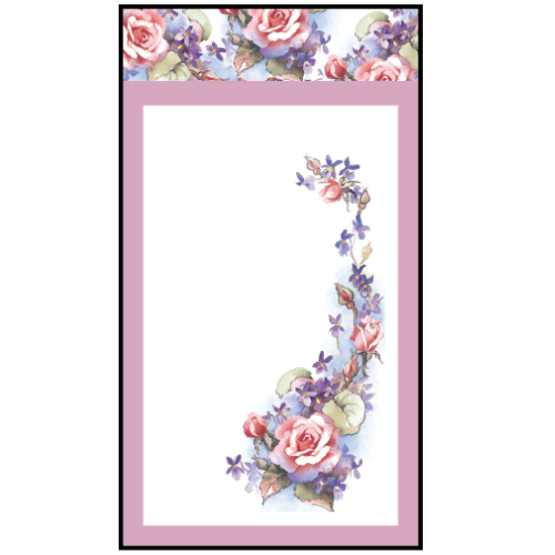 Rosebuds Magnetic Notepad - Small