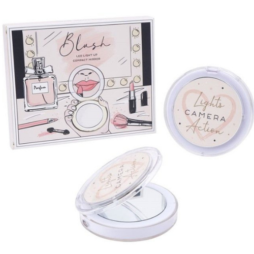 Blush LED Compact Mirror