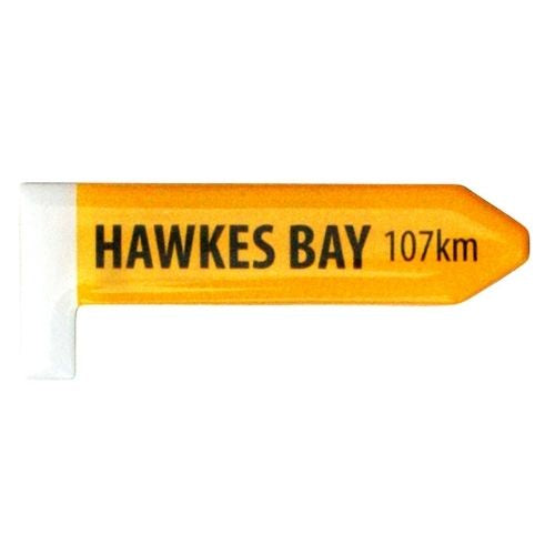 Hawkes Bay Road Sign Magnet