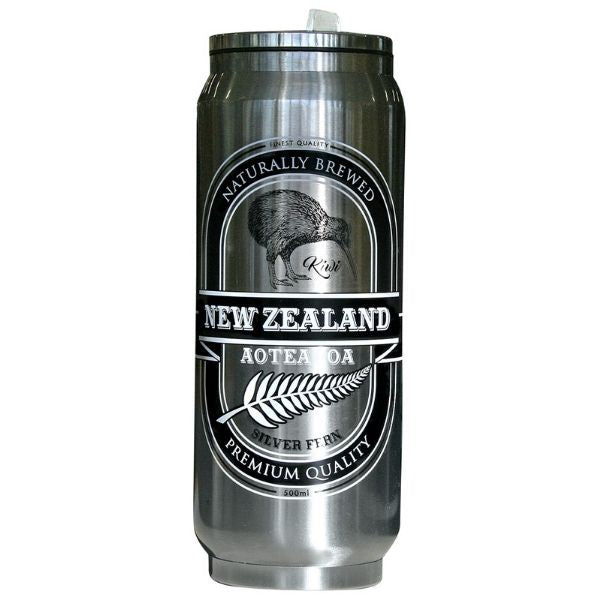 Beer Can Thermos - Silver - 400ml