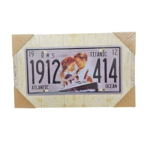 Licence Plate Plaque - Titanic