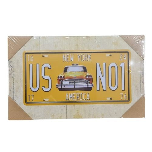 Licence Plate Plaque - New York Taxi