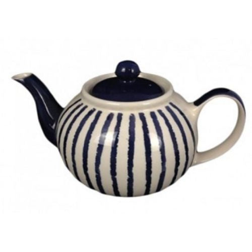 Blue Vertical Stripe Teapot - 1.6L