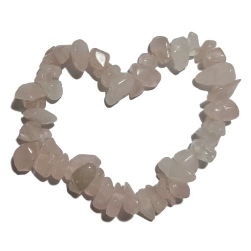 Rose Quartz Chip Bracelet