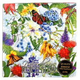Designer Native Flowers Napkins - 20pk